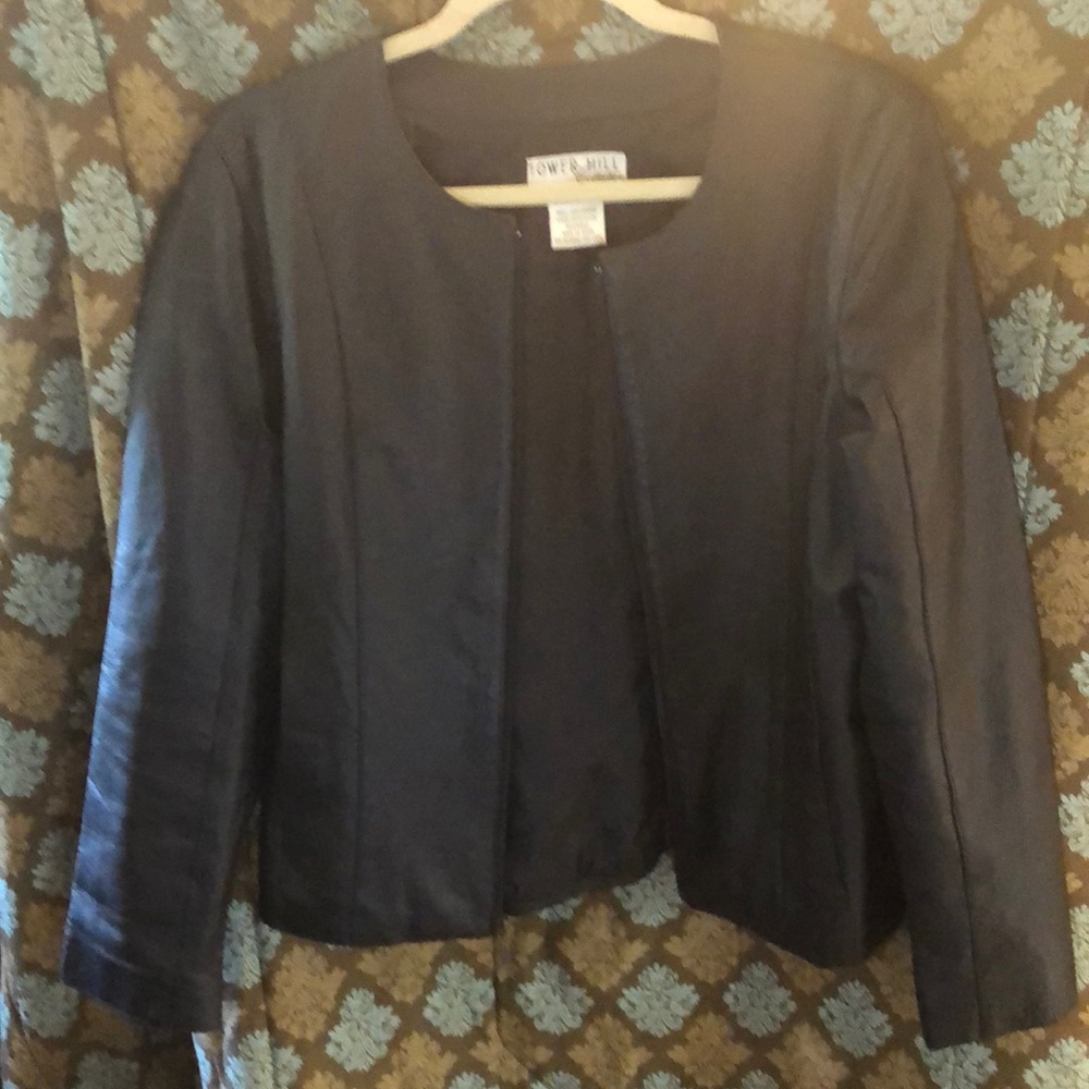 Black leather jacket